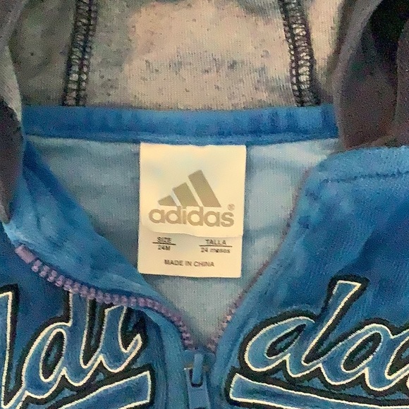 Velour Adidas hoodie - Picture 3 of 3